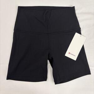 NWT lululemon Align Ribbed HR Short 6" in Black